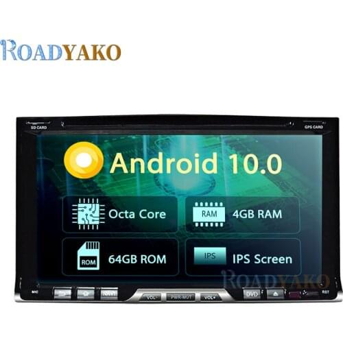 7'' Android 10.0 Car Navigation GPS Multimedia Video player For Universal Double Din WITH DVD Stereo Auto Car Radio Autoradio