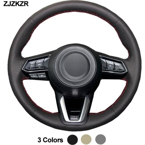 Car Auto Steering-Wheel Cover For Mazda 3 Axela For Mazda 6 Atenza 2017 - 2019 CX-3 2018 -2019 CX-9 CX-5 2017- 2019 Toyota Yaris
