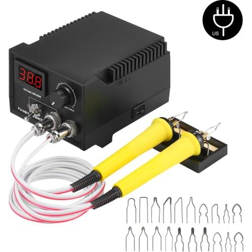 60W 110V-240V Woodburner Wood Burning Tool Kit Adjustable 0℃-800℃ Woodburning Pyrography Pen Machine Set Electric Soldering Iron