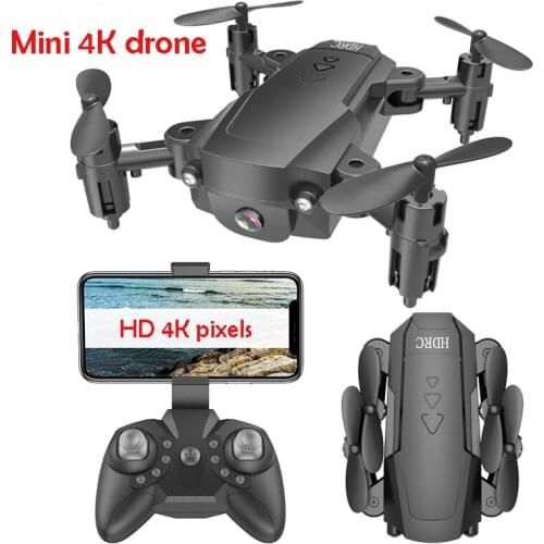 Cheap Folding mini Drone 4K HD Wide-angle Camera Aerial WiFi fpv Quadcopter Altitude Hold Long Battery Life RC Helicopter toys