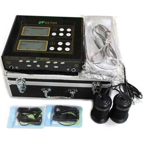 Dual-user Detox Machine Ion Cleanse Ionic Detox Foot Bath Aqua Cell Spa Machine Footbath Far Infrared Massage Detox Foot Bath