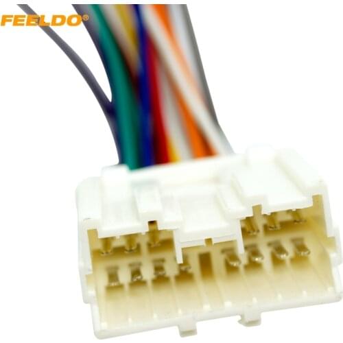 FEELDO 1PC CAR RADIO STEREO WIRING HARNESS ADAPTER For MITSUBISHI LANCER/GALANT/OUTLANDER/3000GT/DIAMANTE/MIRAGE/MONTERO #CT2047