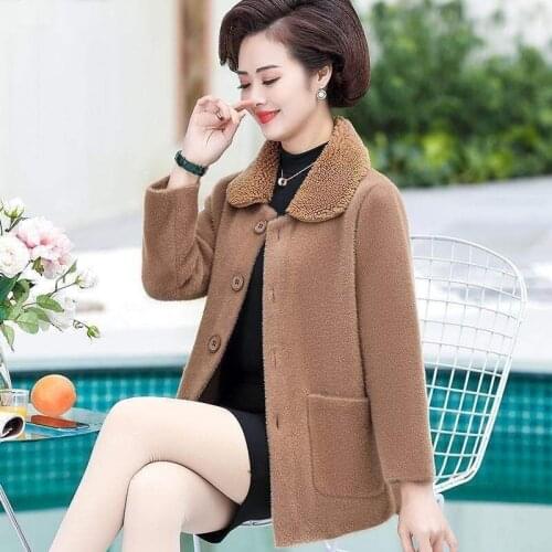 Women Autumn Winter Faux Mink Fur Coat Female Fashion Casual Knitted Cardigan Ladies Thick Warm Outerwear Plus Size 4XL X514