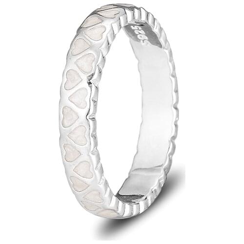 CKK Silver 925 Jewelry Abundance of Love, Silver Ename Rings For Women Sterling Silver Ring Anniversary Gift