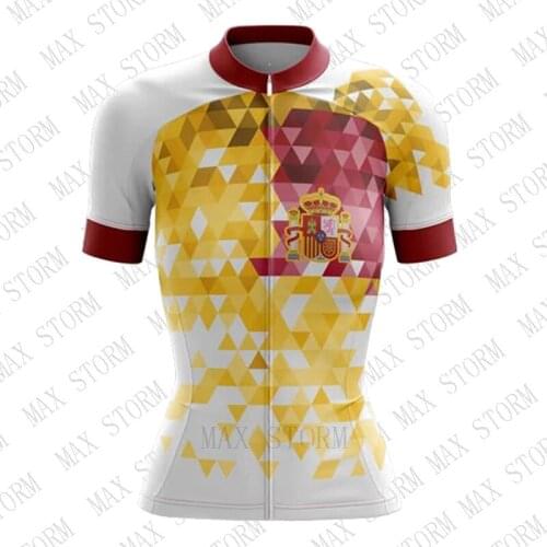 2019 Women Spain New Team Cycling Jersey Customized Road Mountain Race Top max storm Quick Dry /Breathable