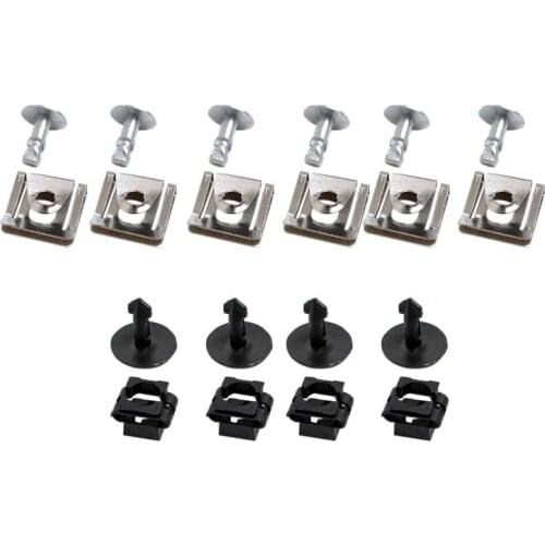 Great Performance 10Pcs Engine Cover Undertray Clip Screw