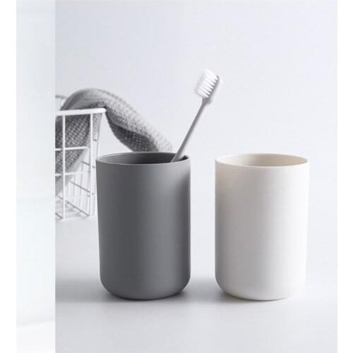 Bathroom Toothbrush Holder Cup 300ml Plastic Tumblers Mouthwash Cup Plastic Mug