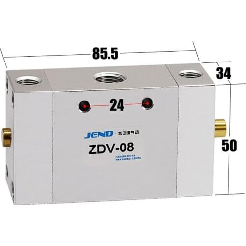 Pneumatic switch ZDV-08 cylinder switch automatic shuttle valve speed control two five-way reversing valve