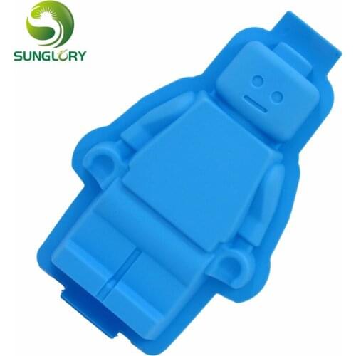 Silicone Mold Super Big Robot Icecream Cake Mold Ice Mold Baking Pan DIY Chocolate Mould Fondant Cake Decorating Tools