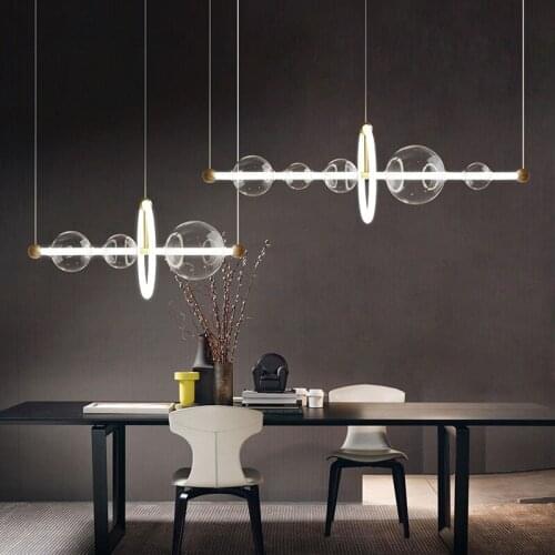 Nordic Led Pendant Lights Glass Ball Led Pendant Lamp Dining Room Decor Hanging Light Fixtures Led Drop Light Lamparas Luminaire