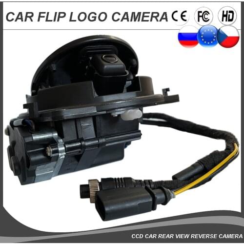 VW Badge Logo Emblem Rear View Camera Smart Flip Trunk Handle for Polo Golf MK5/6/7/8 B6 B7 B8 Passat cc Bettle Variant T-Roc