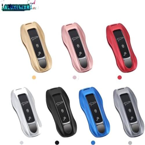 High Quality Aluminum Alloy Car Key Cover for Porsche Cayenne Macan Panamera GTS Sport 911 Carrera Targa 4 718 Boxster Cayman