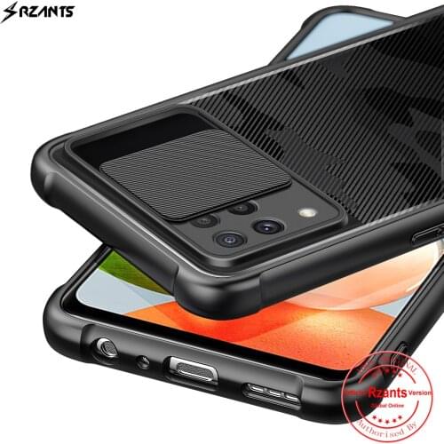 Rzants For Samsung Galaxy A22 4G 5G M32 Case Hard [Camouflage Lens] Camera Protection Hlaf Clear Cover
