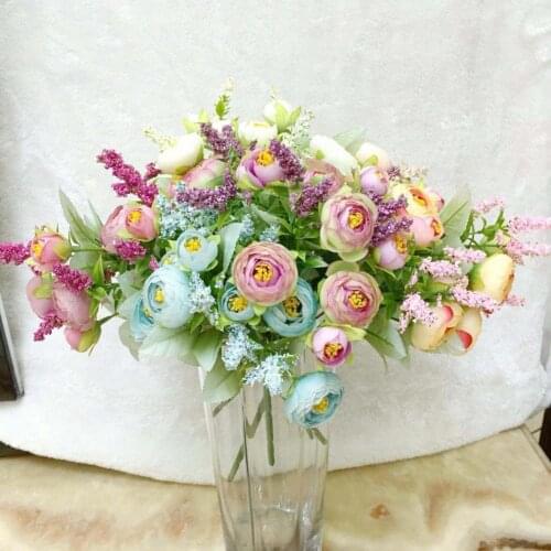 1Pc Artificial Flower Jasmine DIY Garden Stage Party Home Wedding Craft Decor