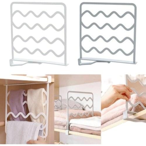 1Pc Wardrobe Cabinet Partitions Divider Multifunction Shelf Rack Holders Closets Wardrobe Cabinet