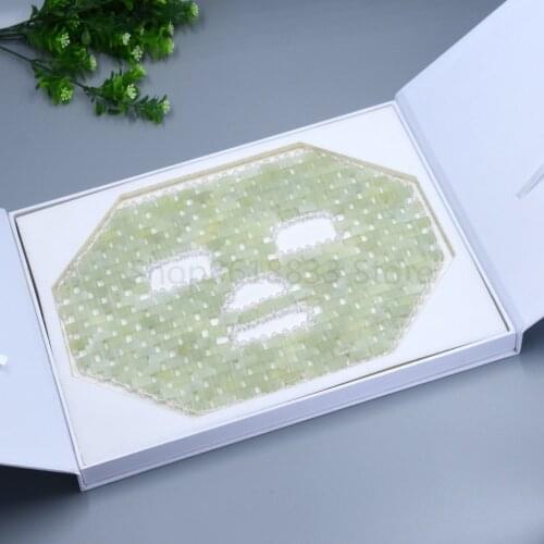 1pc Comfortable Anti-Aging Jade Mask Cooling Mask Stones Mask Sleeping Mask Beaty Mask For Pain Soothing