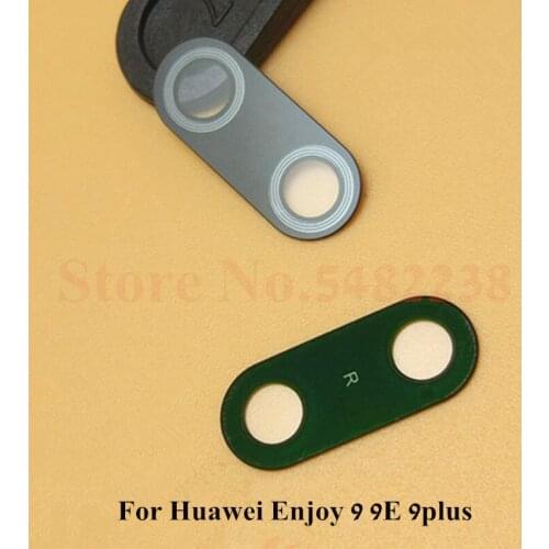 100pcs/Lot Original Camera Glass Lens Cover For Huawei Enjoy 9 9E 9P 9Plus Rear Back Camera Outside Glass Lens With Stickers