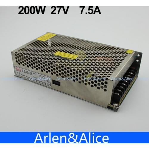 200W 27V 7.5A Single Output Switching power supply for LED Strip light AC to DC