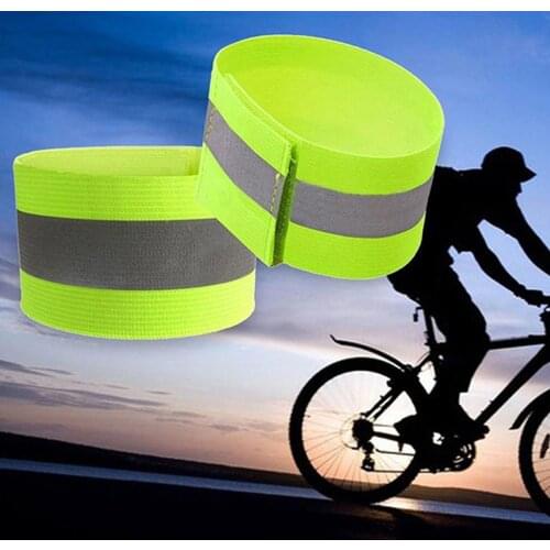 10Pcs New Hot Belt Bike LED Armband LED Safety Sports Reflective Belt Strap Snap Wrap Arm Band Armband Dropshipping 2020