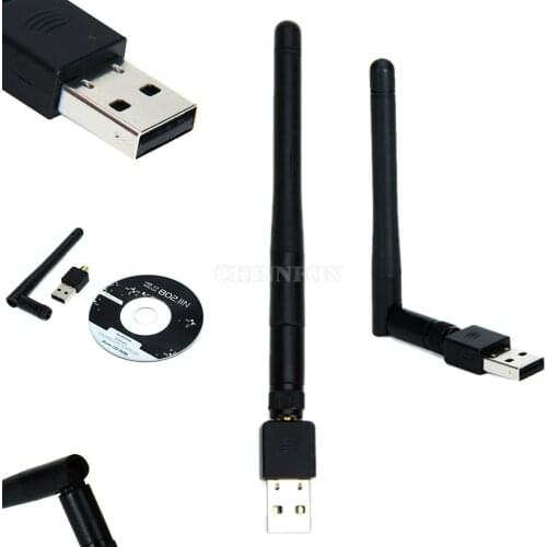 50Pcs/Lot Mini WIFI WLAN Wireless Adapter Stick USB 2.0 150 Mbit IEEE 802.11b/g/n