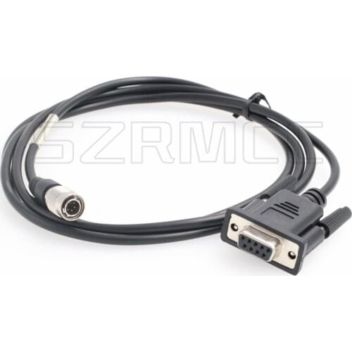 6 Pin Hirose Male to Serial RS232 DB9 Data Cable for Nikon Total Station
