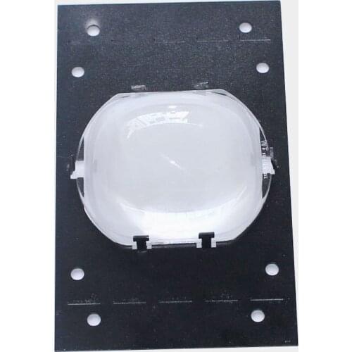 2PCS 62x52mm Short Focal Length Projector LED Glass Condensing Lens Magnifying Glass Plano Convex Lens DIY Projector Parts