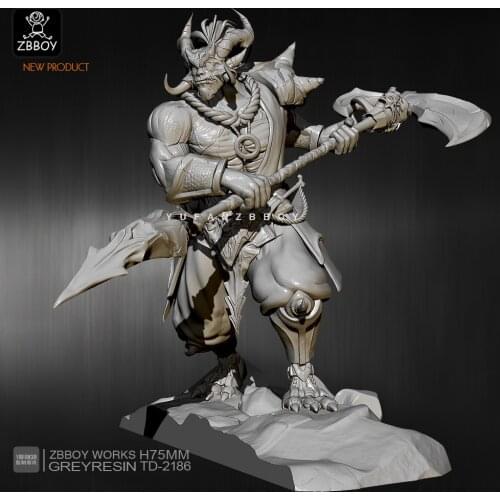 75mm Resin Figure Kits Sickle monster resin model self-assembled TD-2186