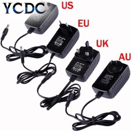 AC 110-240V Converter Power Supply Charger Adaptor 12V 2A DC Supply Plug For LED Strip Light