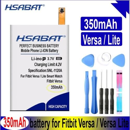 HSABAT Versa 350mAh Battery For Fitbit Versa / Versa Lite Smart Watch Batteries