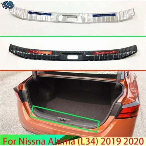 For Nissna Altima (L34) 2019 2020 Stainless Steel Rear Trunk Scuff Plate Door Sill Cover Molding Garnish