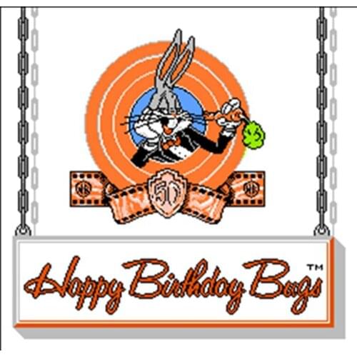 BUGSBUNNY 60 Pins English Version Game Cartridge for 8 Bit 60pin Game Console