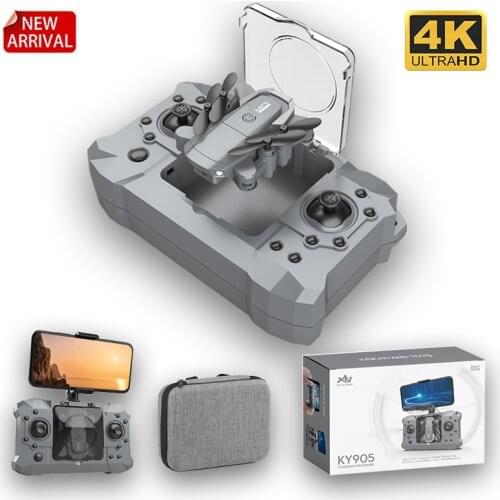 Best KY905 Mini Drone With 4K Camera HD Foldable Drones Quadcopter One-Key Return FPV Follow Me RC Helicopter Quadrocopter Toys