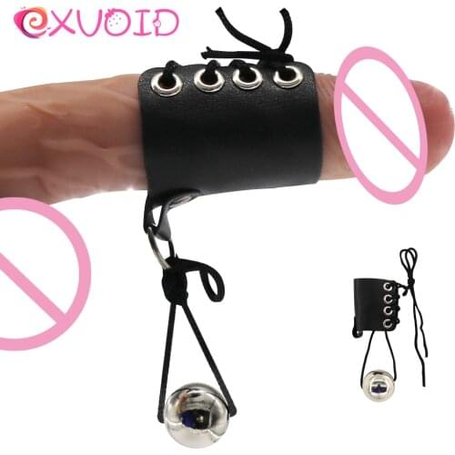 EXVOID Penis Extender Delay Ejaculation Penis ring Cock Trainer Exercise Metal Sex Shop Sex Toys for Men Erection Adult Products