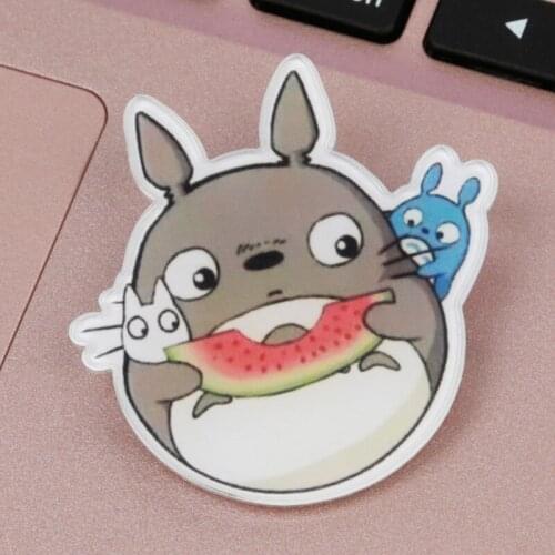 FFFPIN Japan Anime Tonari No Totoro Cloth Badge Pins Brooch Insigne Home Car Backpack Clothes Decor Breastpin Children Game Coin