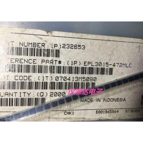 Chip inductor winding EPL3015-472MLC shielded 4.7uH 1.4A 3015 3x3x1.5mm