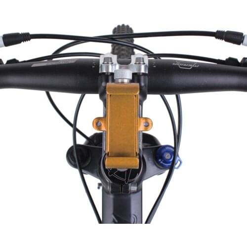 Bike Phone Mount Aluminum Alloy Mount Bracket For Motorcycle Bike Riding Shockproof Fixed Navigation Mobile Phone Bracket