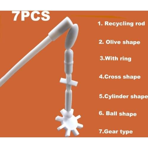Magnetic Stirrer Stir Bars Mixer Stiring rod : 6 shapes + Magnetic retriever