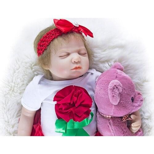 20"50cm Soft Silicone Reborn baby doll Toys doll Handmade reborn toddler vinyl newborn lol toys toddler gifts dolls collection