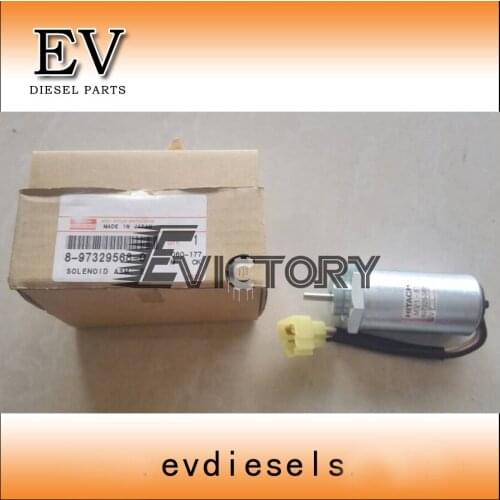Genuine 3LD1 4LE1 4LE2 4LB1 solenoid valve/solenoid switch 8-97329568-0 for Isuzu engine tractor