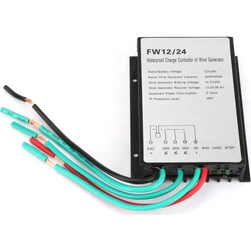 New Waterproof Wind Generator Charge Controller Regulator FW12/24 New 2019