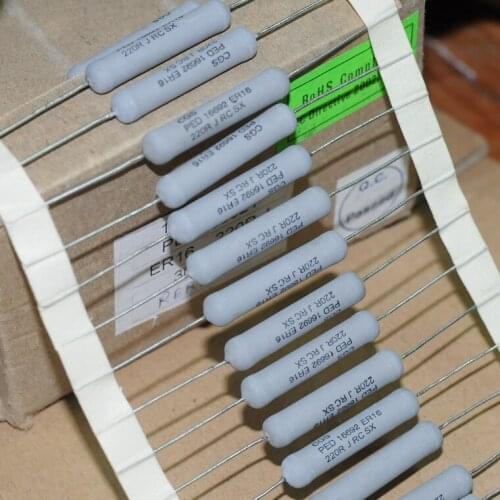 Original new 100% 9W 220R 220 ohm 220 Europe 5% copper foot high power winding resistance instead 10W (Inductor)