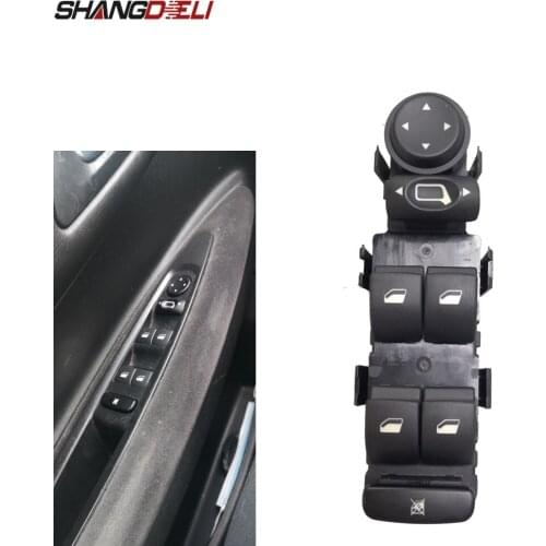 Car Electric Window Switch Window Regulator Control Switch Rearview Mirror Button with Panel Fit for Citroen C4 2004-2011