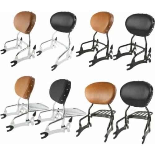 Motorcycle Motorbike Backrest Sissy Bar and Pad Luggage Rack For Indian Chief Classic Vintage 14-18 Springfield Dark Horse