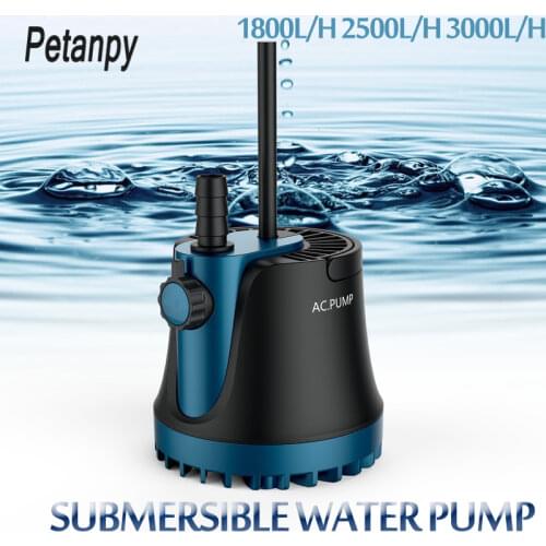 25/35/60W New Home Submersible Water Pump Submersible Waterfall Silent Fountain Pump for aquarium fish tank Garden Fountain 220V