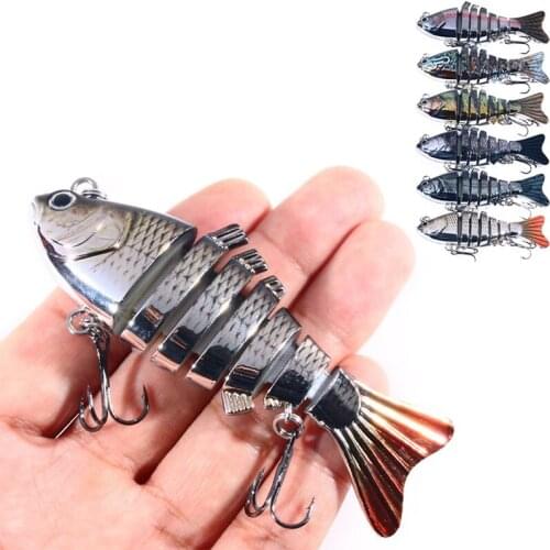 Portable Fishing Lures Slow Sinking Bionic Swimming Lures Reusable Fishing Accessories for Outdoor Lake Sea &T8