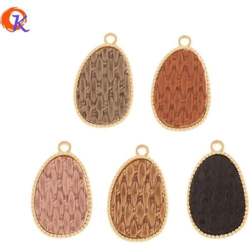 Cordial Design 50Pcs 18*28MM Jewelry Accessories/Hand Made/Drop Shape/Knit Effect/Earring Findings/Charms/DIY Making/Pendant