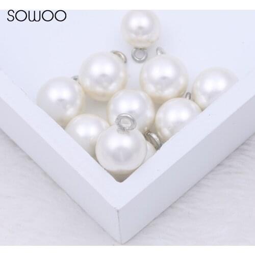 50pcs/Lot 8MM 10MM 12mm Sliver Hook Imperial bead & Imitation pearls Pendant Charm Bracelet DIY Jewelry Findings SOWOO HD-311