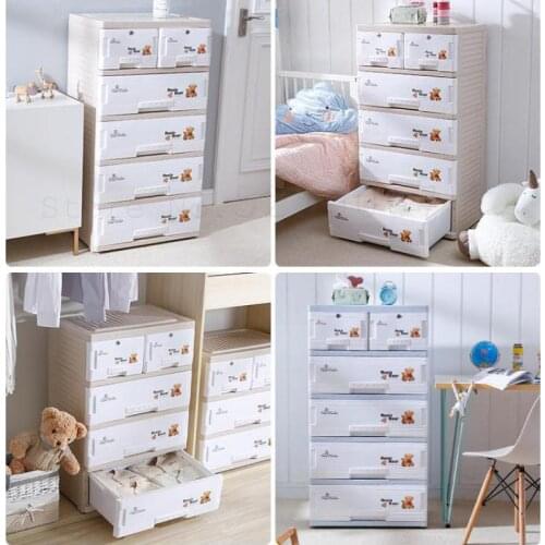 Drawer storage cabinet baby baby wardrobe child storage cabinet storage cabinet thickened chest of drawers