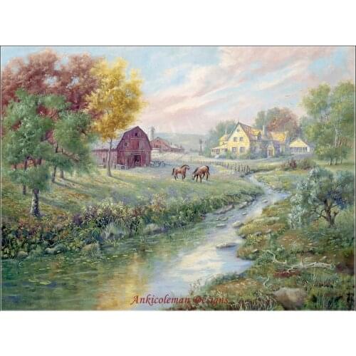 Embroidery Counted Cross Stitch Kits Needlework - Crafts 14 ct DMC DIY Arts Handmade Decor - After School