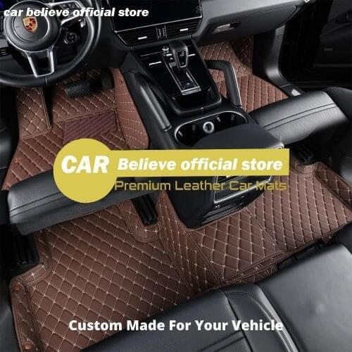 High quality Leather Car floor mat For skoda octavia fabia superb 3 karoq tour kodiaq rapid 2017 spaceback mk2 yeti accessories